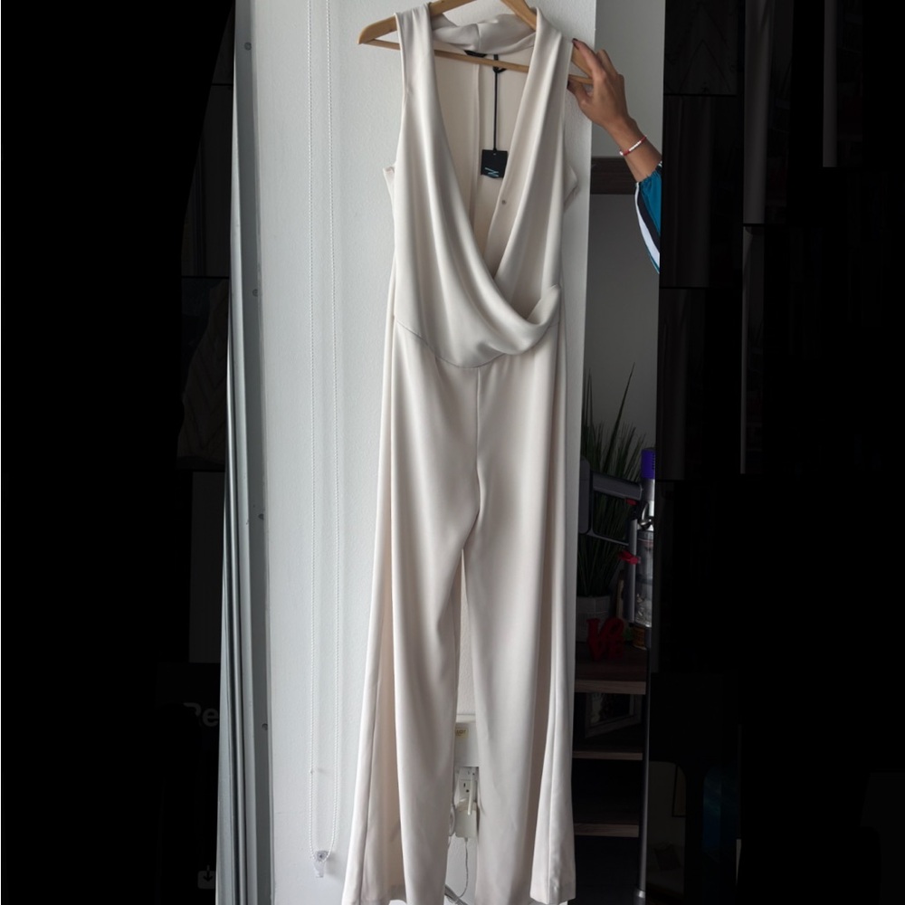 Elegant Cream Jumpsuit